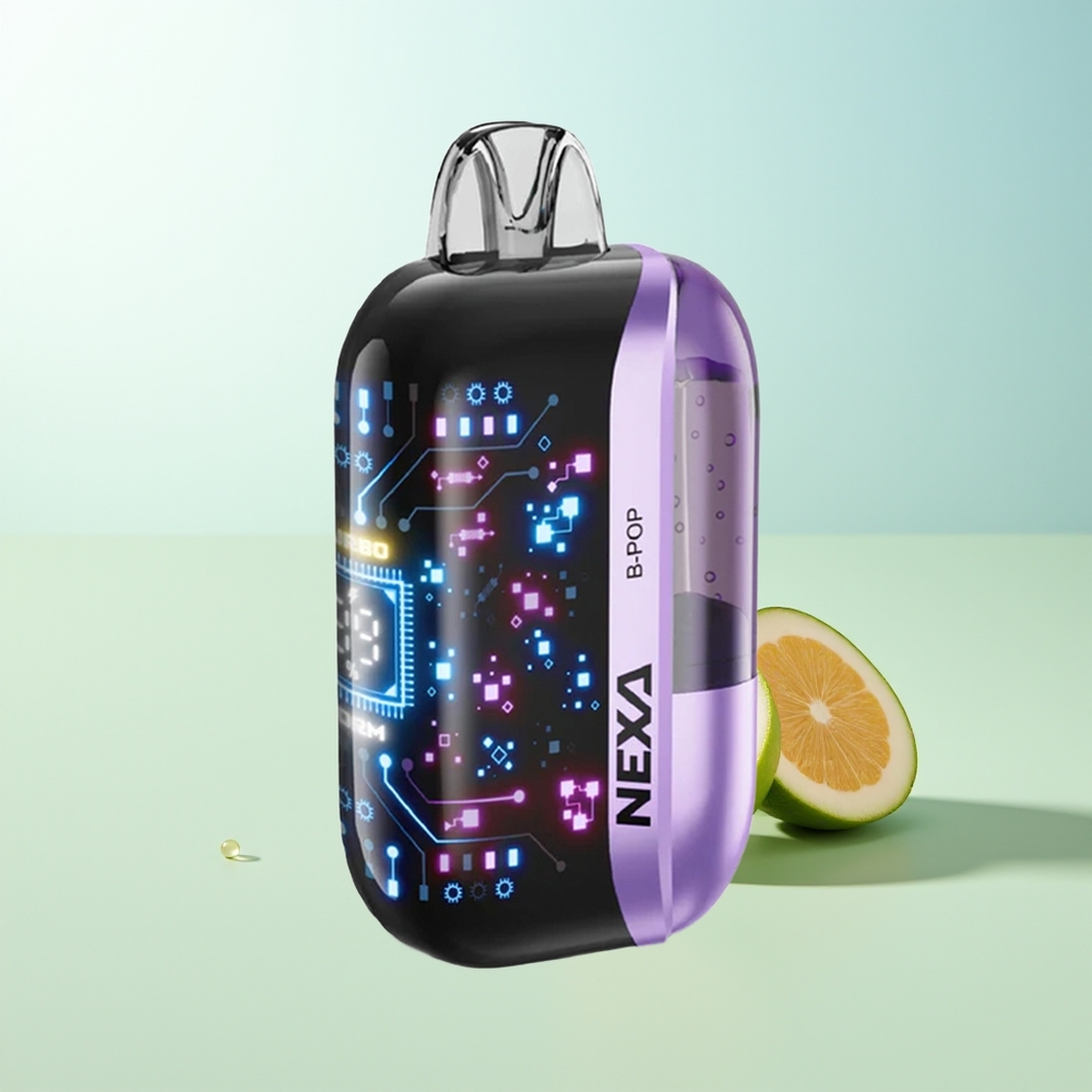 NEXA B-Pop 50000 Chupadas 20ml 800mah 5% Nicotina 0.9ohm Dual Mesh Pantalla Curva 3D Tipo-C