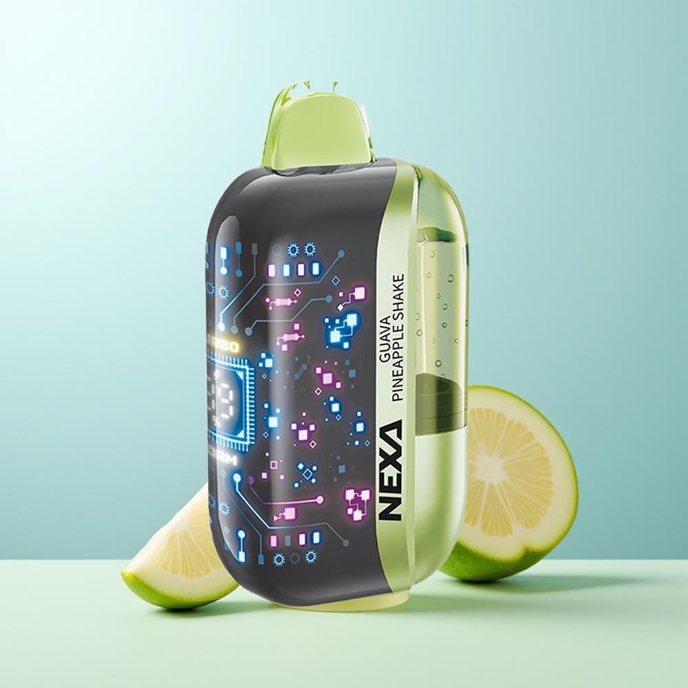NEXA Ultra 50000 Chupadas Vape Desechable Guayaba Piña Batido con 20ml Capacidad 800mah Batería 5% Nicotina 0.9ohm