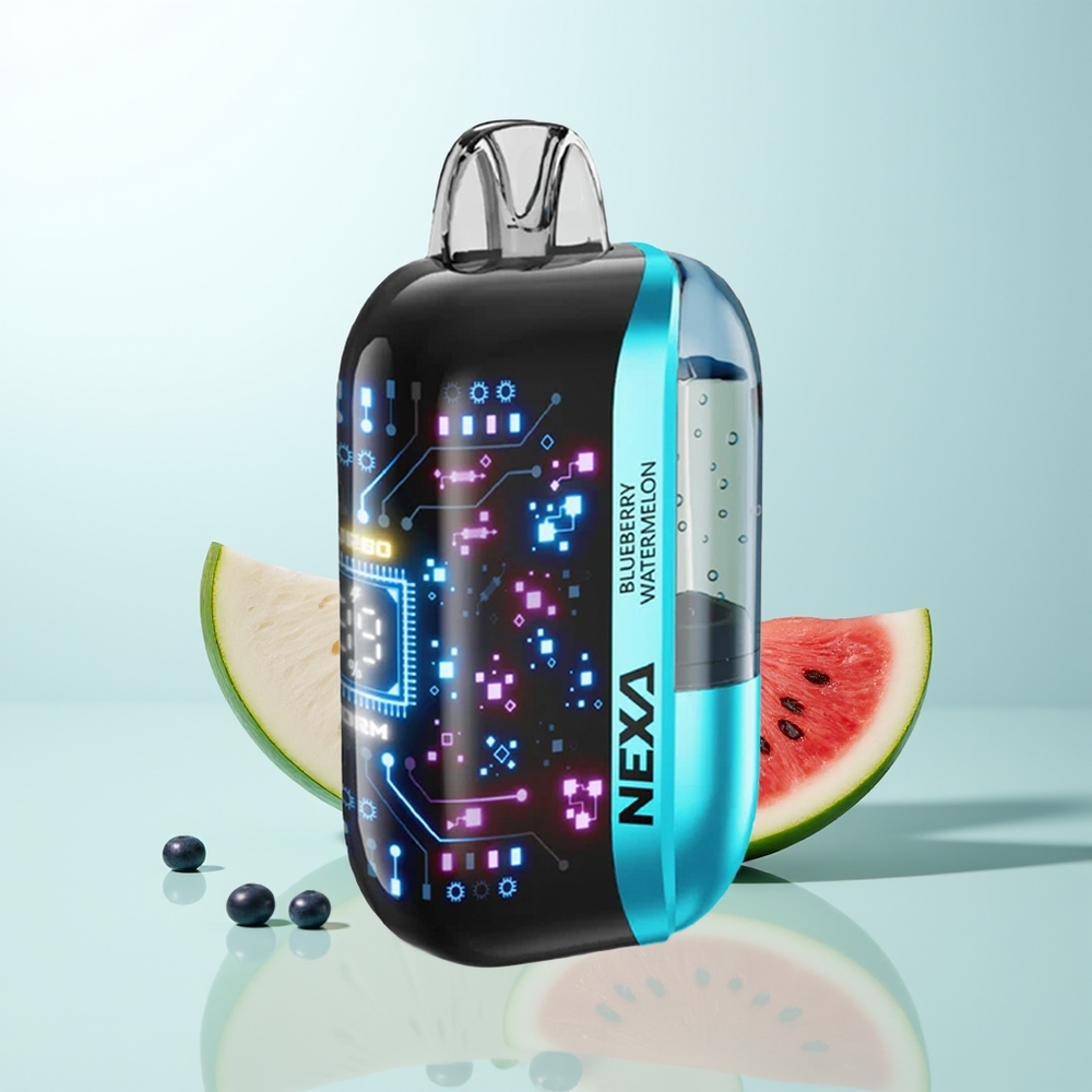 NEXA Ultra 50000 Puffs Arándano Sandía 20ml 800mah 5% Tipo-C Pantalla 3D