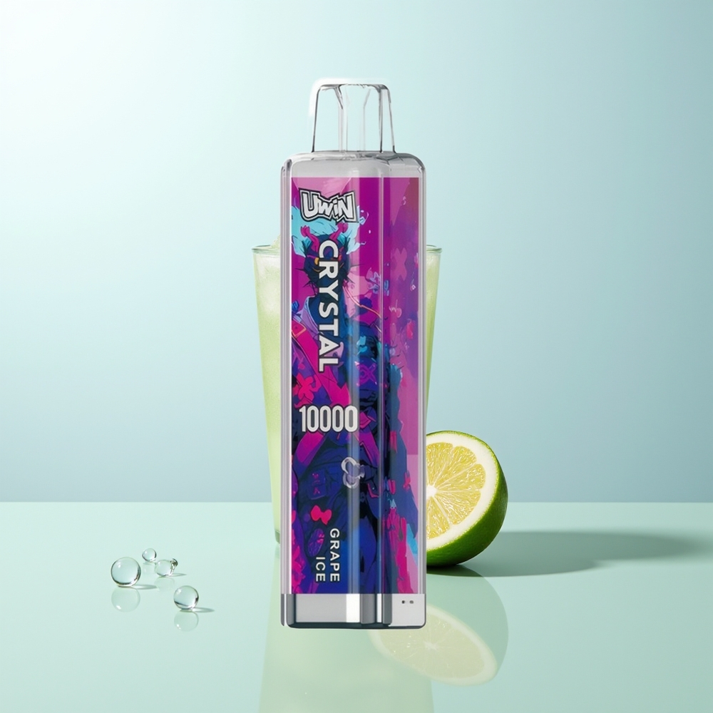 UWIN Crystal 10000 Chupadas Vape Uva Hielo RGB