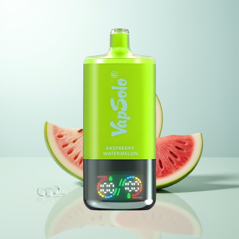 Vapsolo Triple 30000 Puffs Disposable Vape Frambuesa Sandía 40ml 3 Tanques Tipo-C