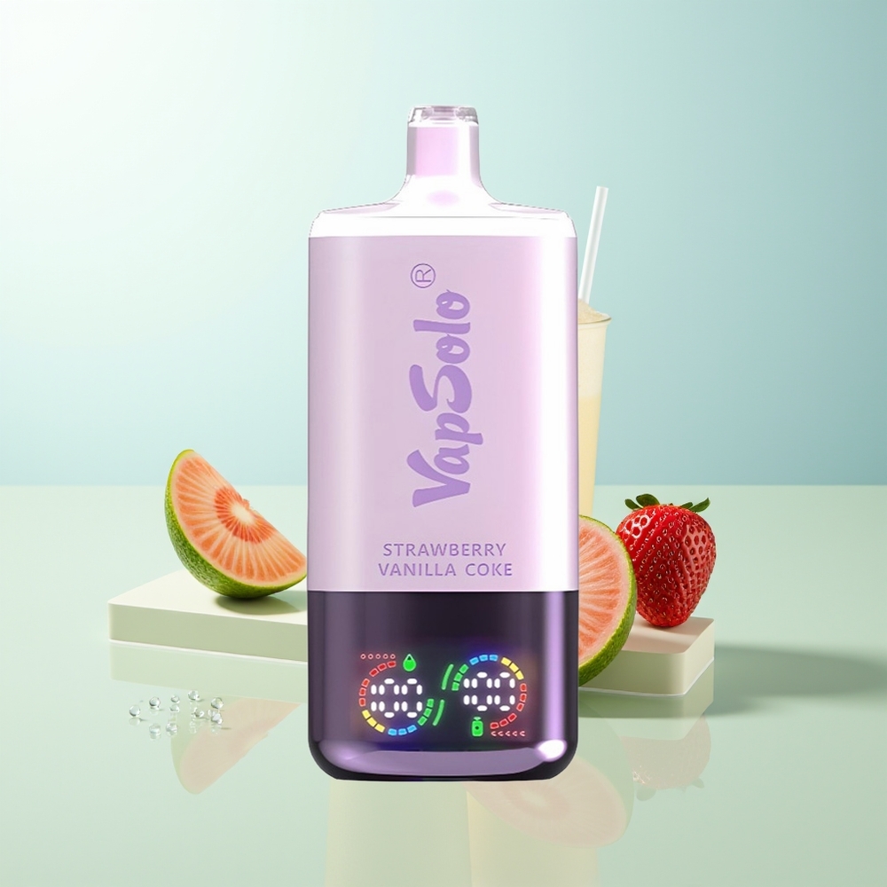 Vapsolo Triple 30000 Puffs Fresa Vainilla Coca Desechable Tipo-C 40ml