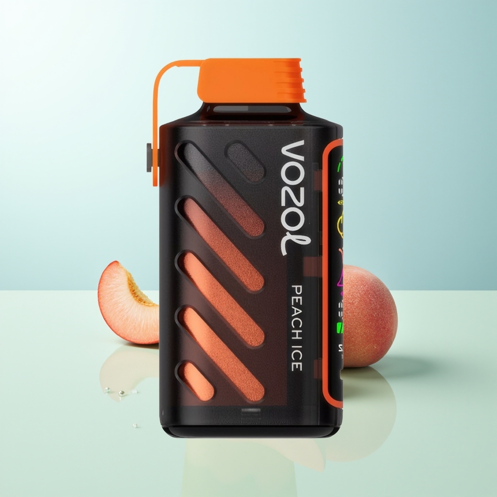 VOZOL Gear Power 20000 Puffs Melocotón Hielo Pantalla Completa Dual Mesh 20mL 5%