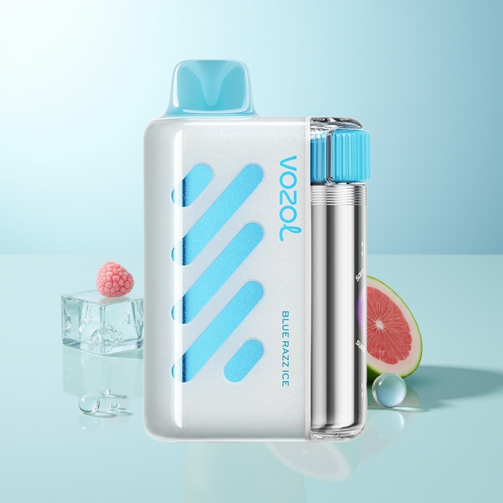 VOZOL VISTA 40000 Puffs Vape Azul Frambuesa Helada Recargable con Pantalla y Malla