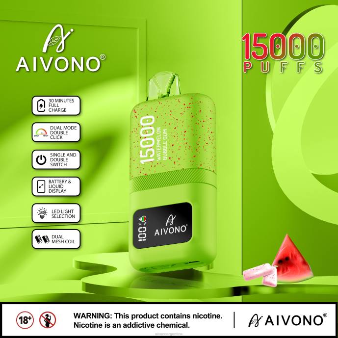 Aivono AIM magic 15000 chicle de sandía - T88665 Aivono Reseñas