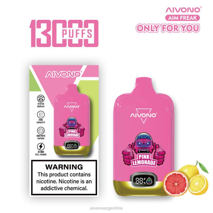 Aivono AIM FREAK 13000 limonada rosa - T886249 Aivono Argentina